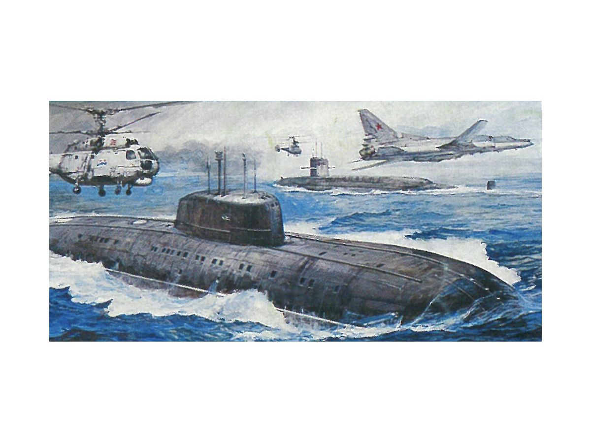 1/700 潜水艦 USS ベンジャミン・フランクリン VS ソビエト シエラ