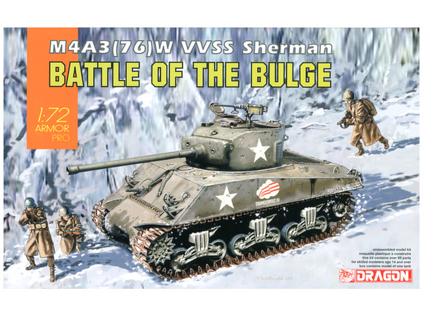 1/72 WW.II アメリカ軍 M4A3 76 W VVSS シャーマン バルジの戦い