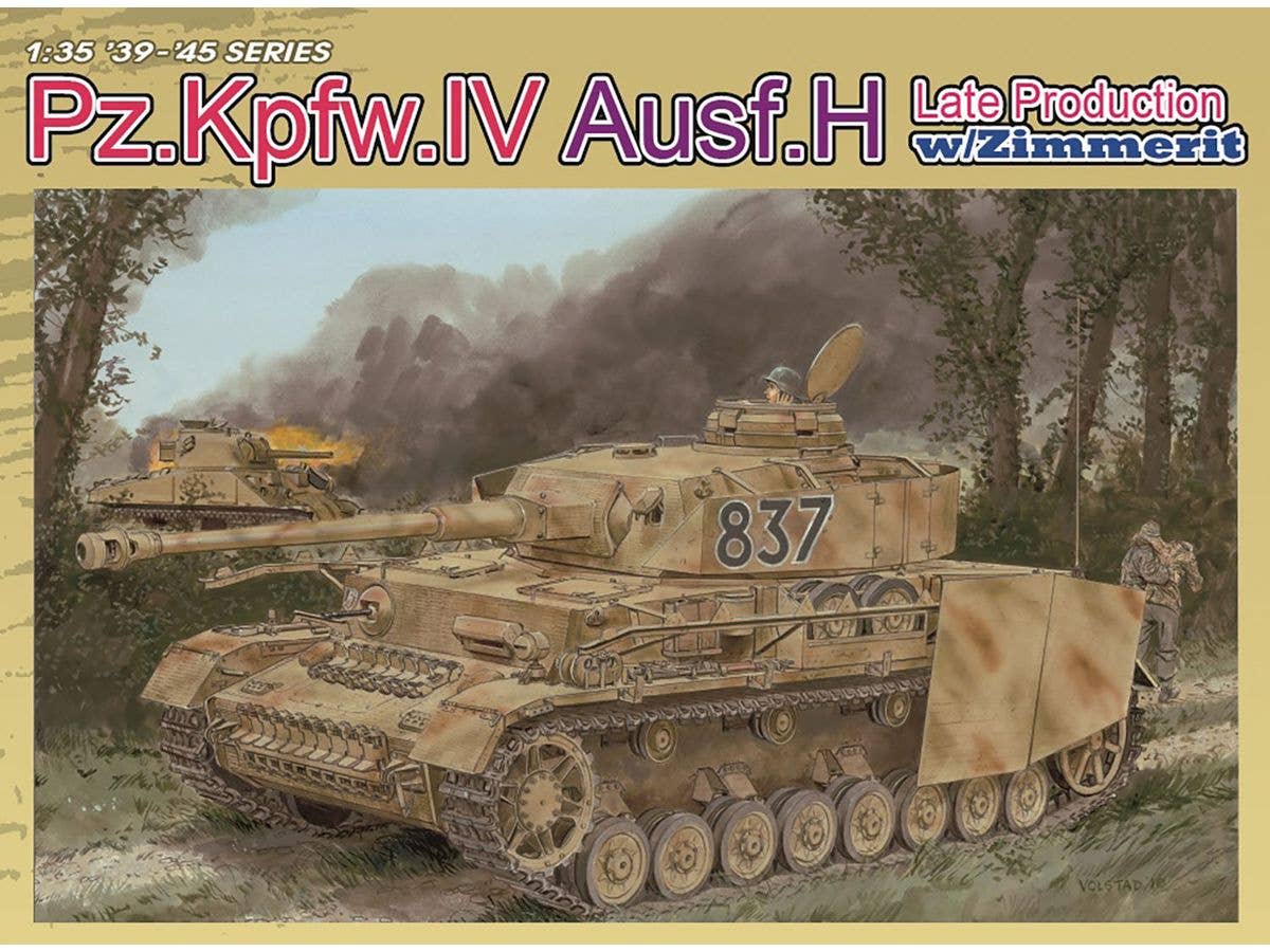 1/35 WW.II ドイツ軍 IV号戦車H型後期生産型 ツィンメリットコーティング付き マジックトラック/アルミ砲身/3Dプリントマズルブレーキ付属 豪華仕様