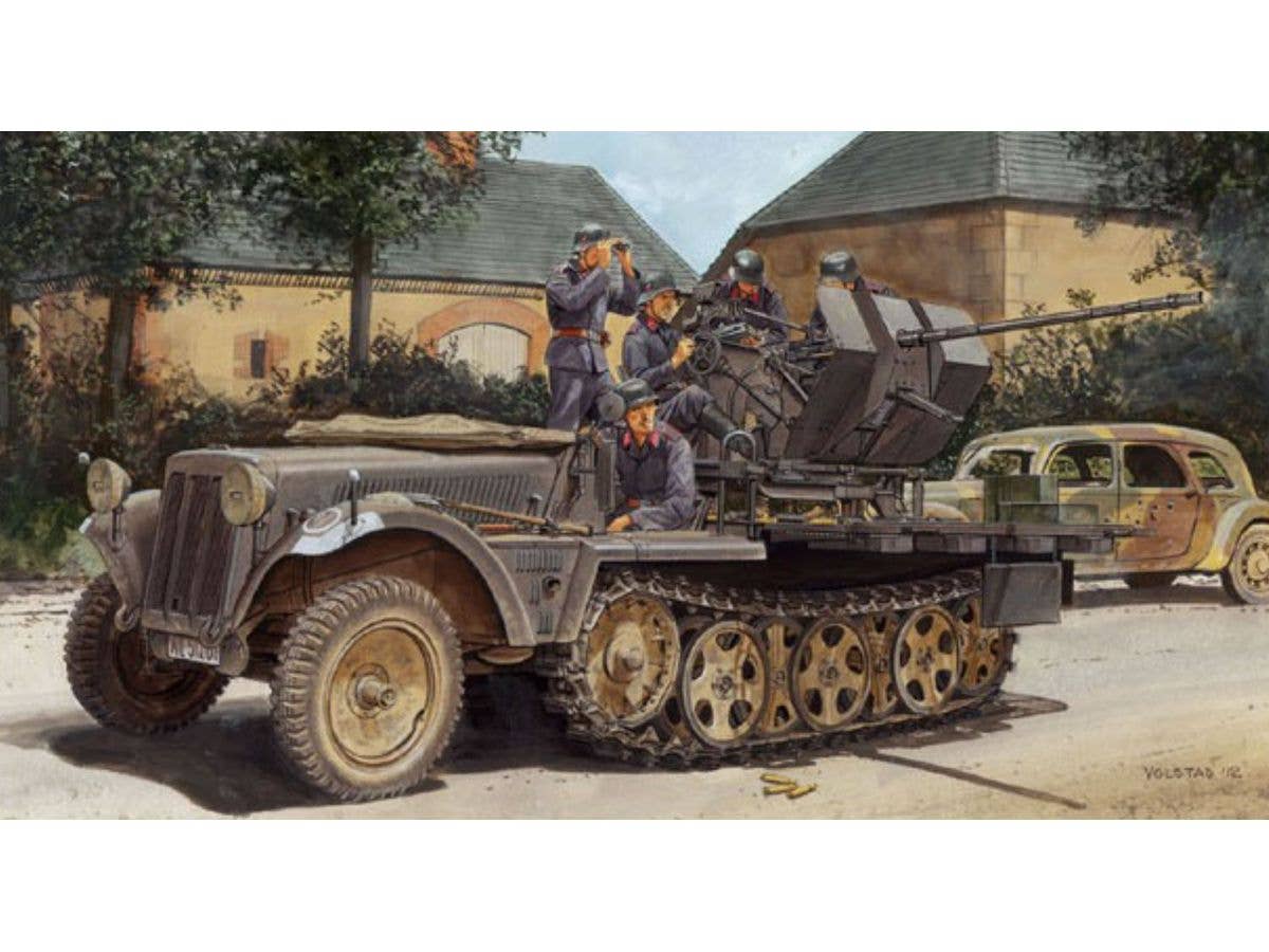 1/35 WW.II ドイツ軍 Sd.Kfz.10/4 1トンハーフトラック 2cm対空機関砲 Flak30搭載型 1939年生産型