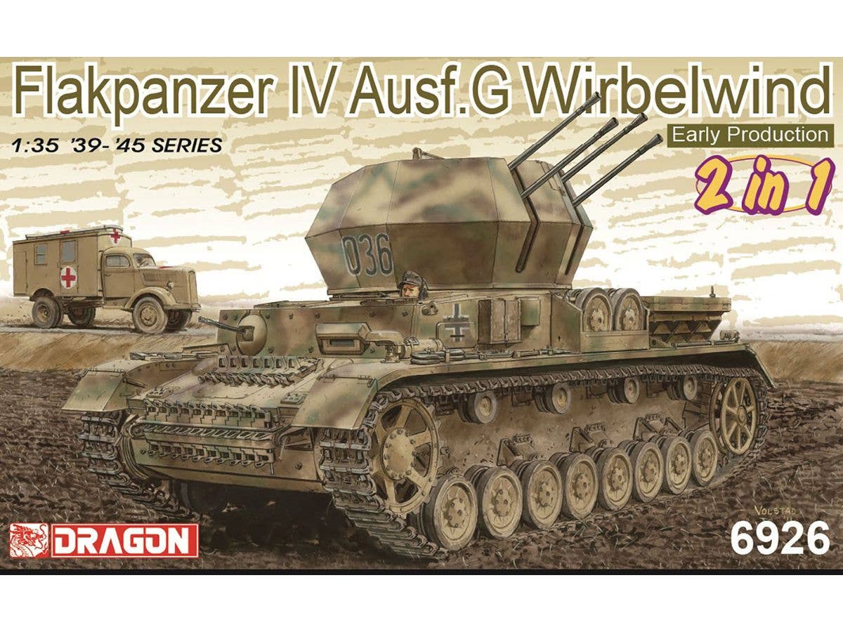 1/35 WW.II ドイツ軍 対空戦車 IV号G型 ヴィルベルヴィント 初期生産型 ツィンメリットコーティング付き 2in1 マジックトラック付属 豪華仕様