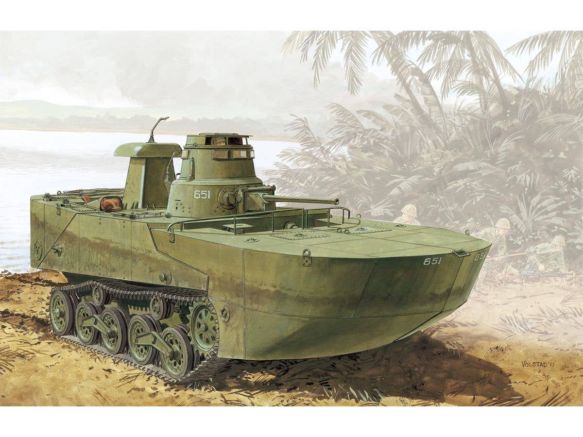 1/35 TANKS OF THE WORLD WW.II 日本海軍 特二式内火艇 カミ 海上浮航形態 (後期型フロート)