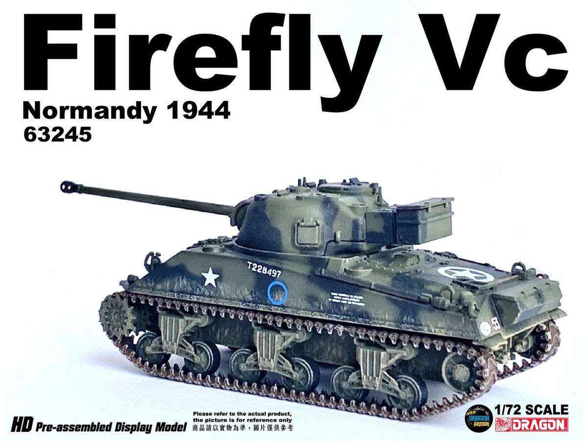 1/72 WW.II イギリス軍 ファイアフライ VC 第1機甲師団 ノルマンディー 1944 完成品