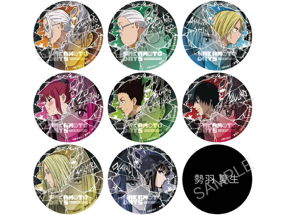 AFORCE x DRAGON HORSE SAKAMOTO DAYS トレーディングホロ缶バッジ 1Box 9pcs