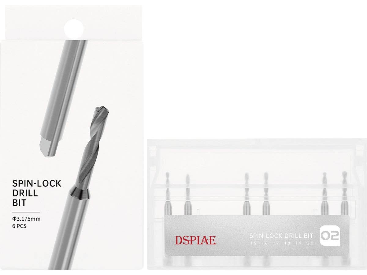 フラットシャンクドリルセット(1.5/1.6/1.7/1.8/1.9/2.0mm)