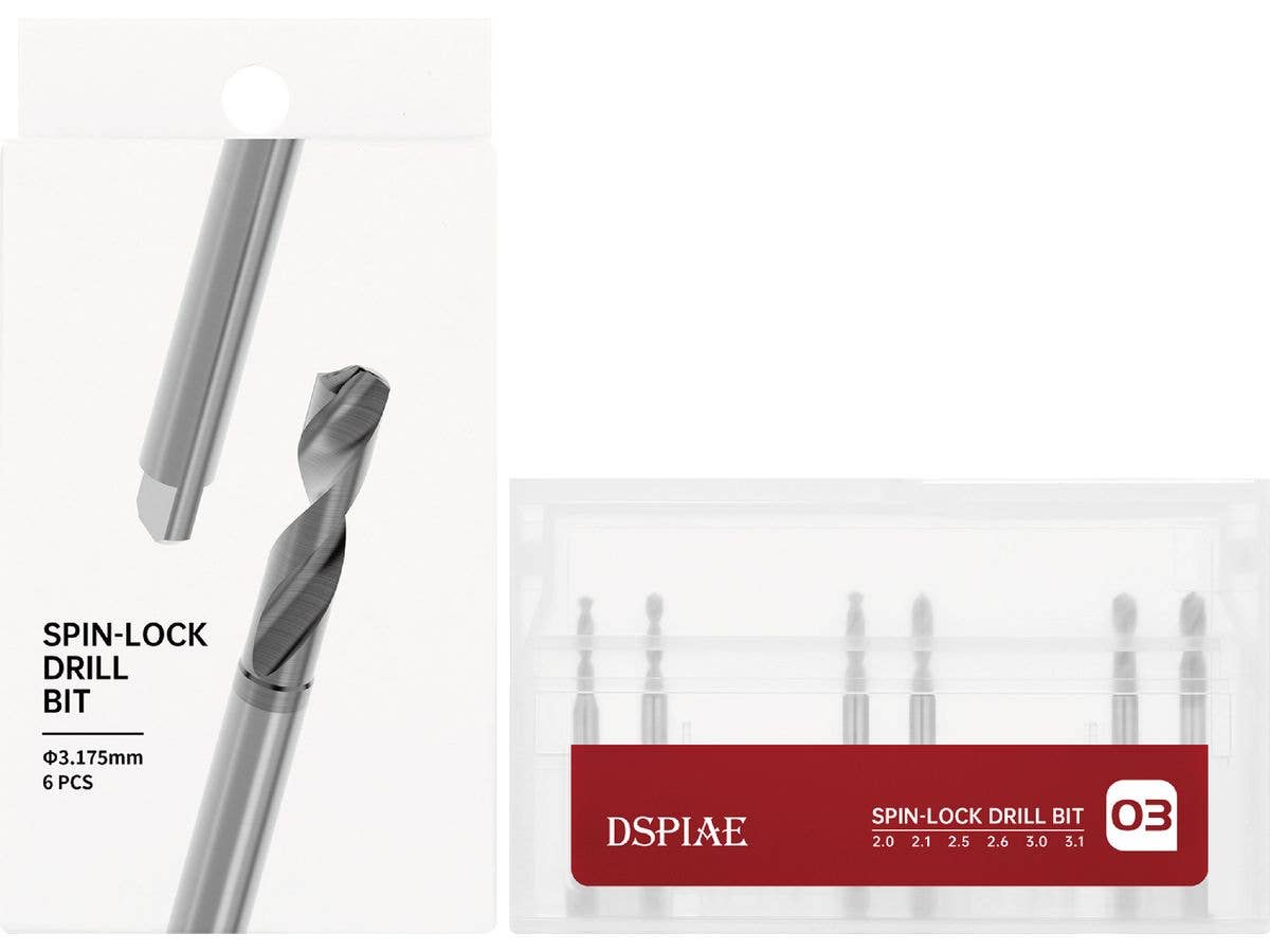 フラットシャンクドリルセット(2.0/2.1/2.5/2.6/3.0/3.1mm)