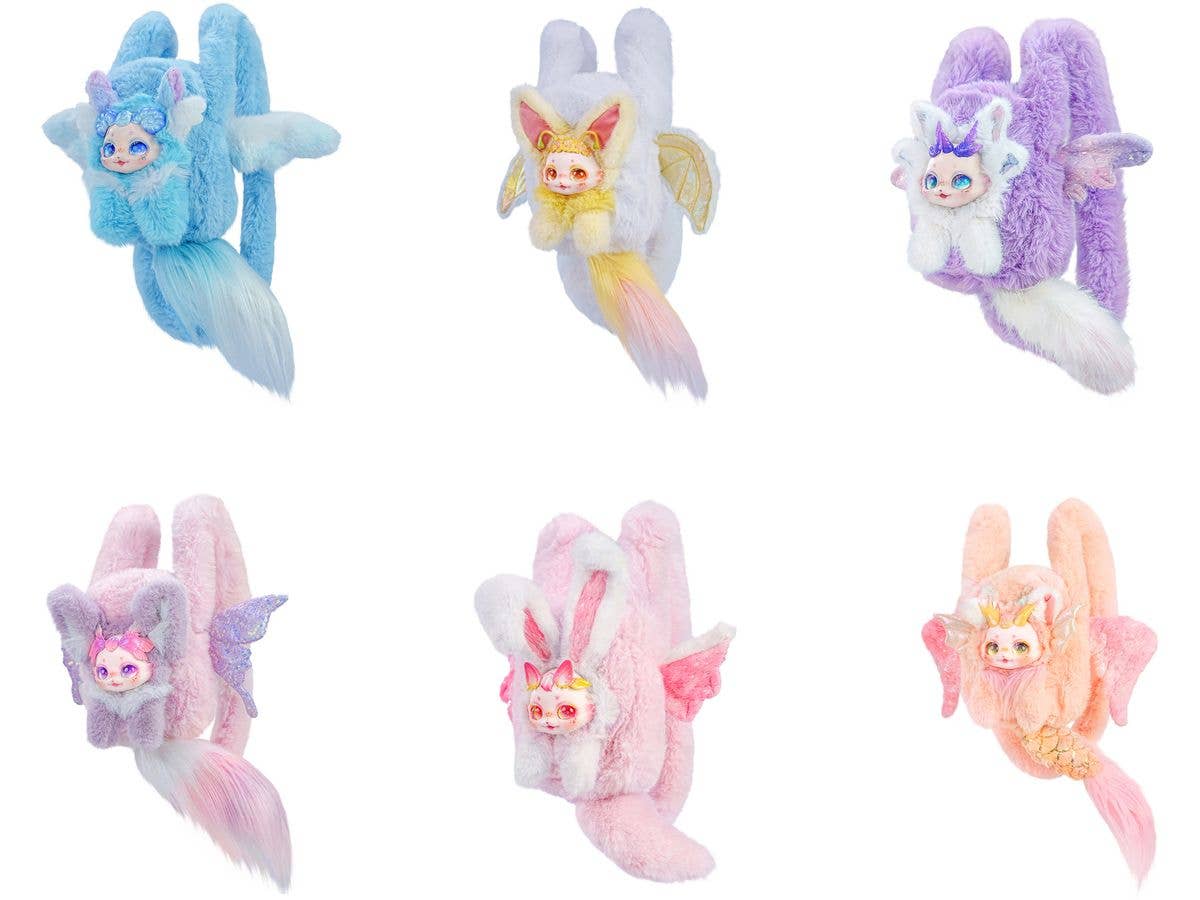 森野星漫シリーズ ソフビxぬいぐるみ ショルダーバッグ ブラインドボックス 1Box 6pcs