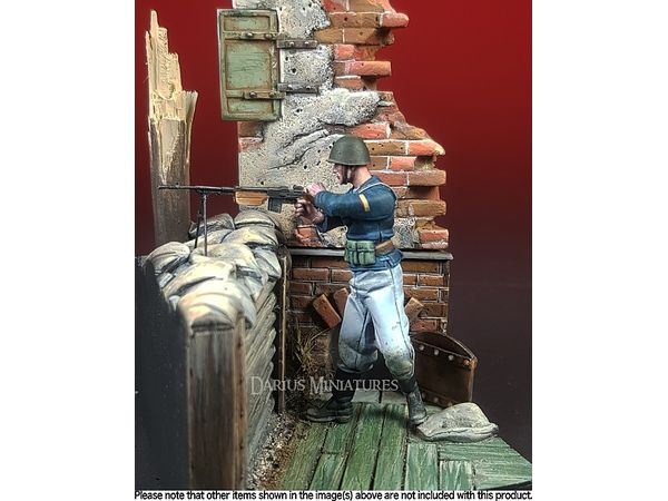 1/35 WW.II ポーランド水兵 ブローニングwz1928機関銃を撃つポーランド水兵