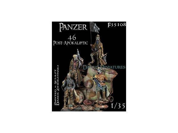 1/35 Panzer 46 Post-Apokaliptic 終末戦争後の世界 フィギュアセット (4体+ベース)