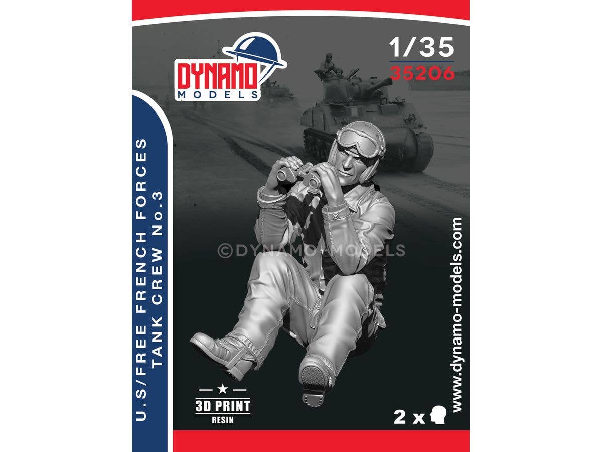 1/35 WW.II 米軍・自由フランス軍戦車兵 3