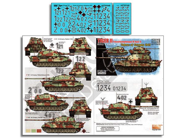 1/35 WWII ドイツ 第507重戦車大隊のタイガーII重戦車