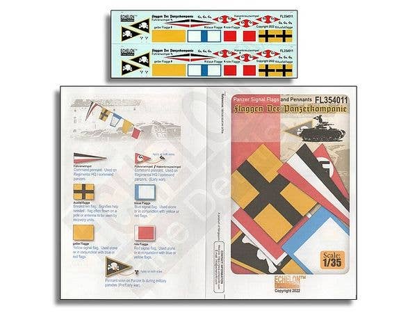 1/35 WWII ドイツ 戦車用信号旗とペナント