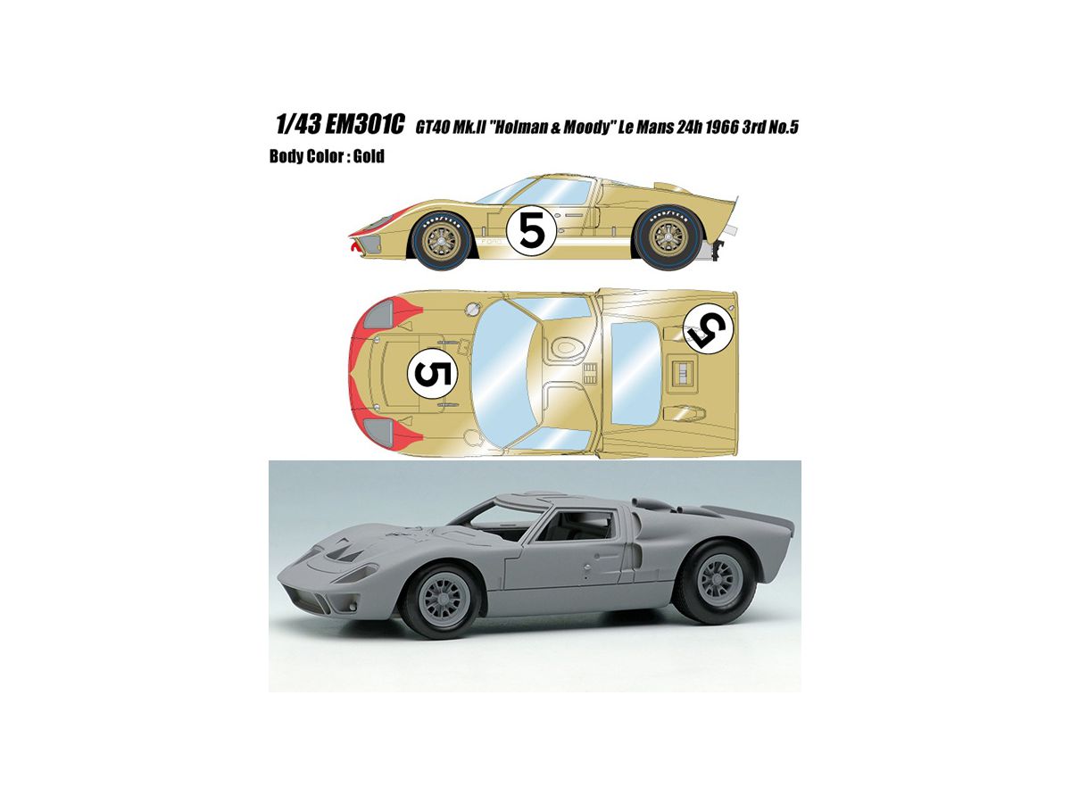 1/43 GT Mk.II Le Mans 24h 1966 ホルマン・ムーディ 3位 No.5