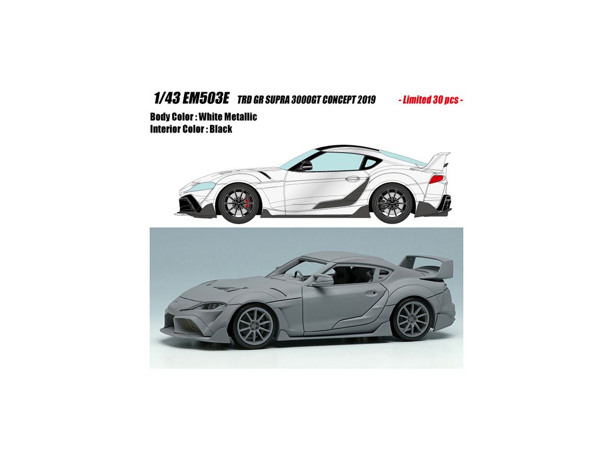 1/43 TOYOTA GR SUPRA TRD 3000GT CONCEPT 2019 ホワイトメタリック