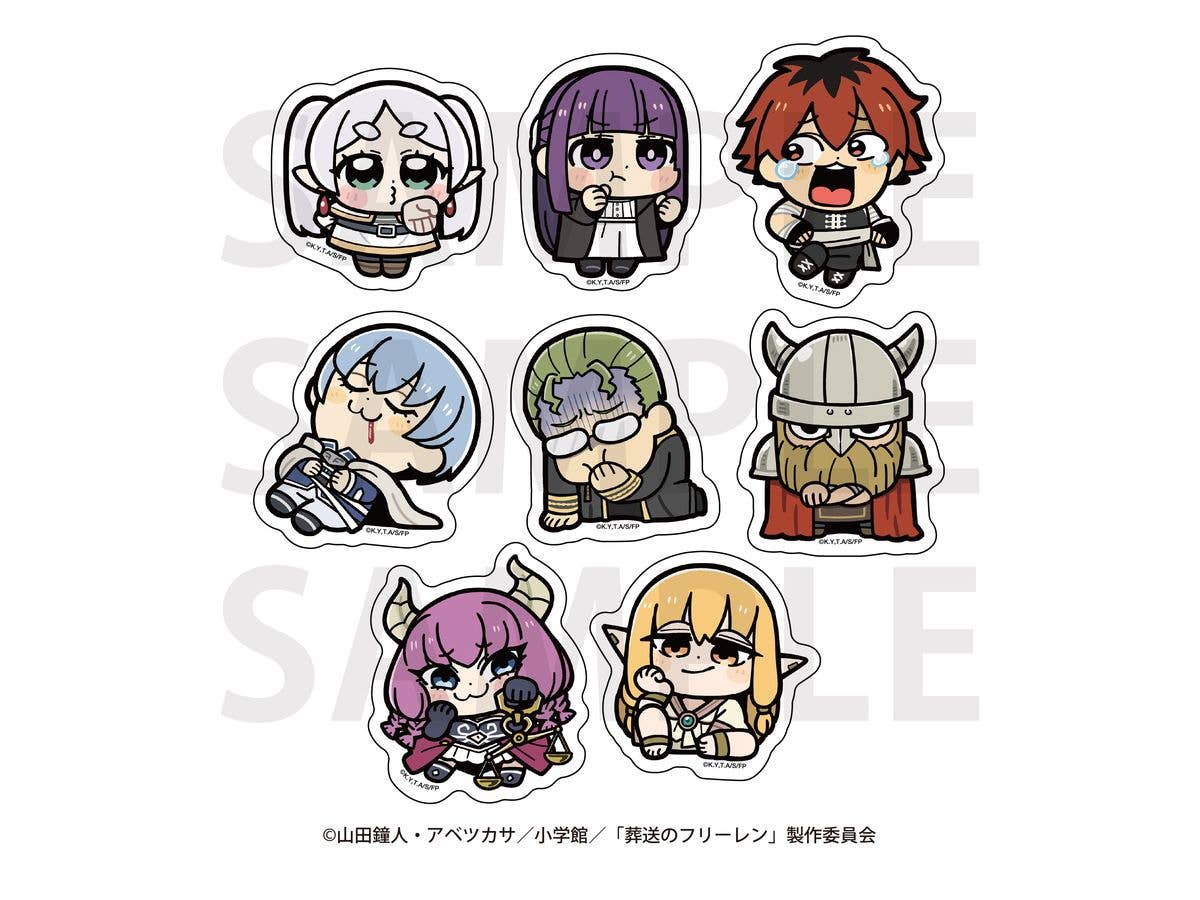 アニメ 葬送のフリーレン x 大川ぶくぶ ダイカットステッカーセット