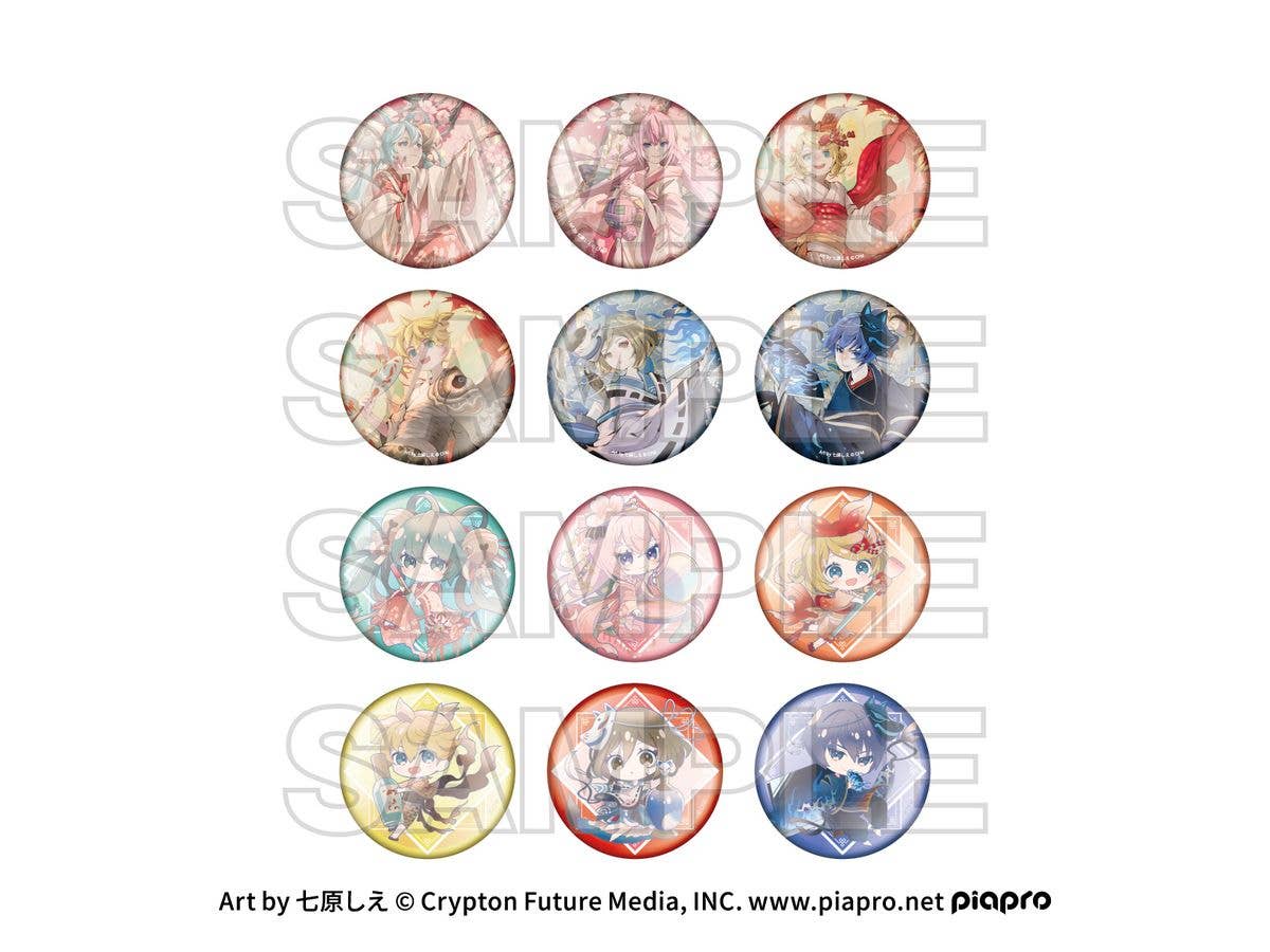 ピアプロキャラクターズ cosmetics 音彩ノ粧 トレーディング缶バッジ(全12種) (ランダム)