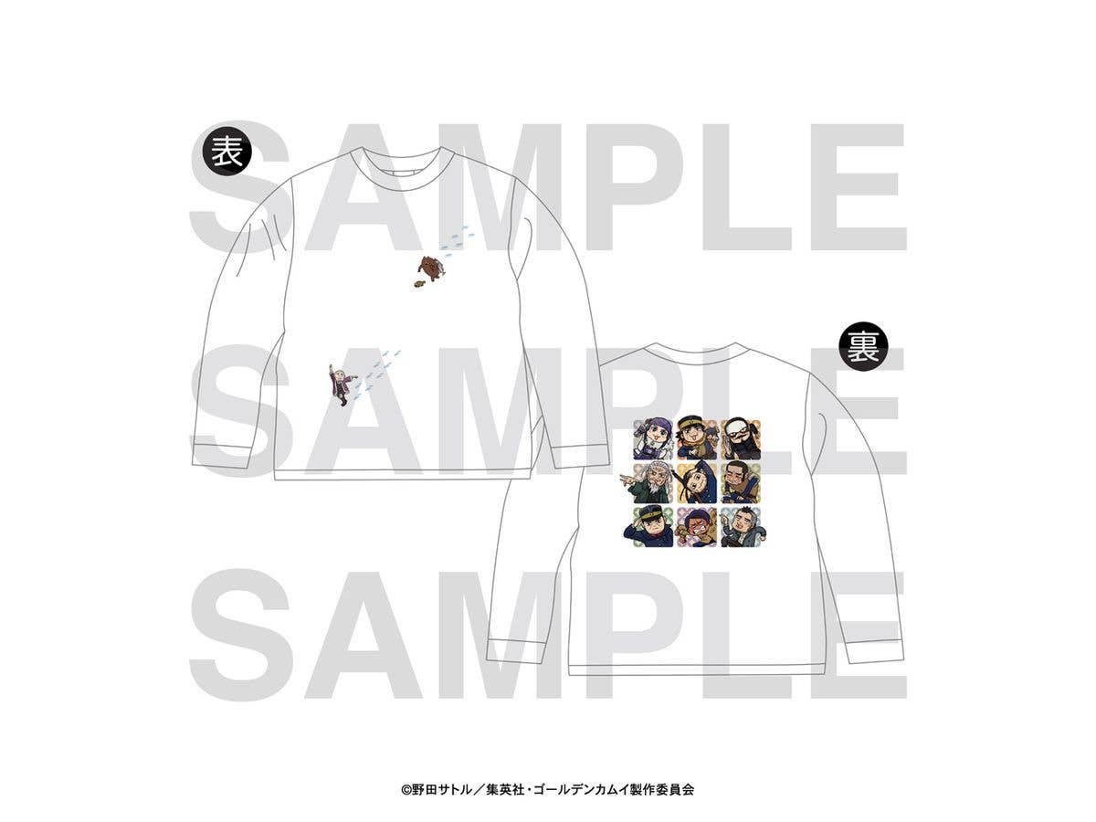 TVアニメ ゴールデンカムイ x くまみね:  ロングTシャツ L