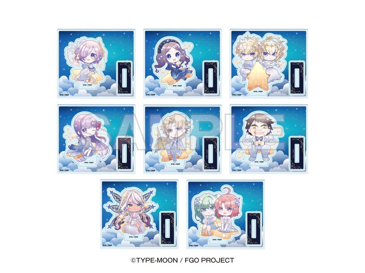 Fate/Grand Order x コニカミノルタプラネタリウム [英霊(サーヴァント)と巡る星々の物語]: トレーディングミニキャラアクリルスタンド(全8種) 1Box 8pcs