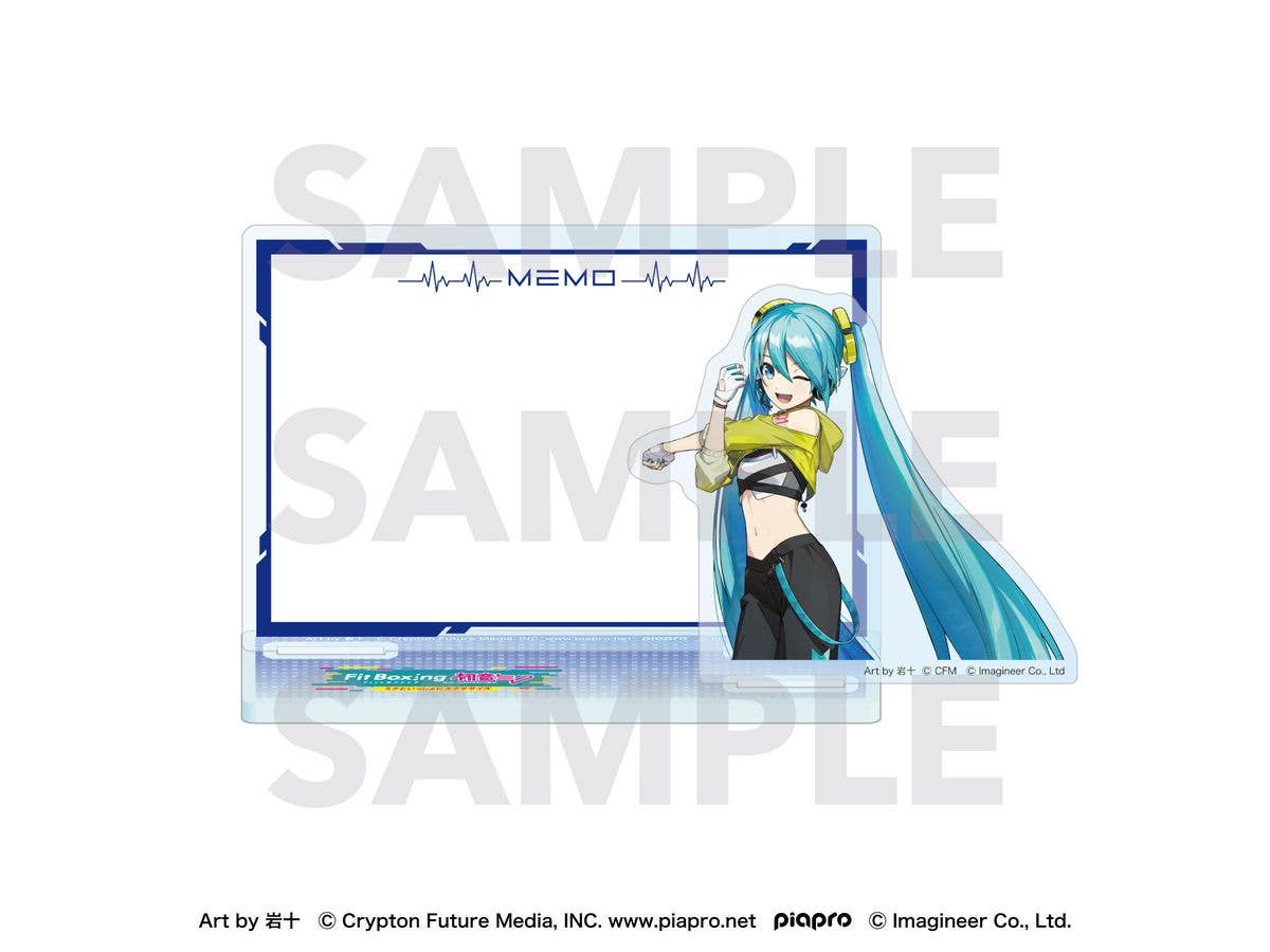 ピアプロキャラクターズ: Fit Boxing feat. 初音ミク Art by 岩十 アクリルメモスタンド 初音ミク