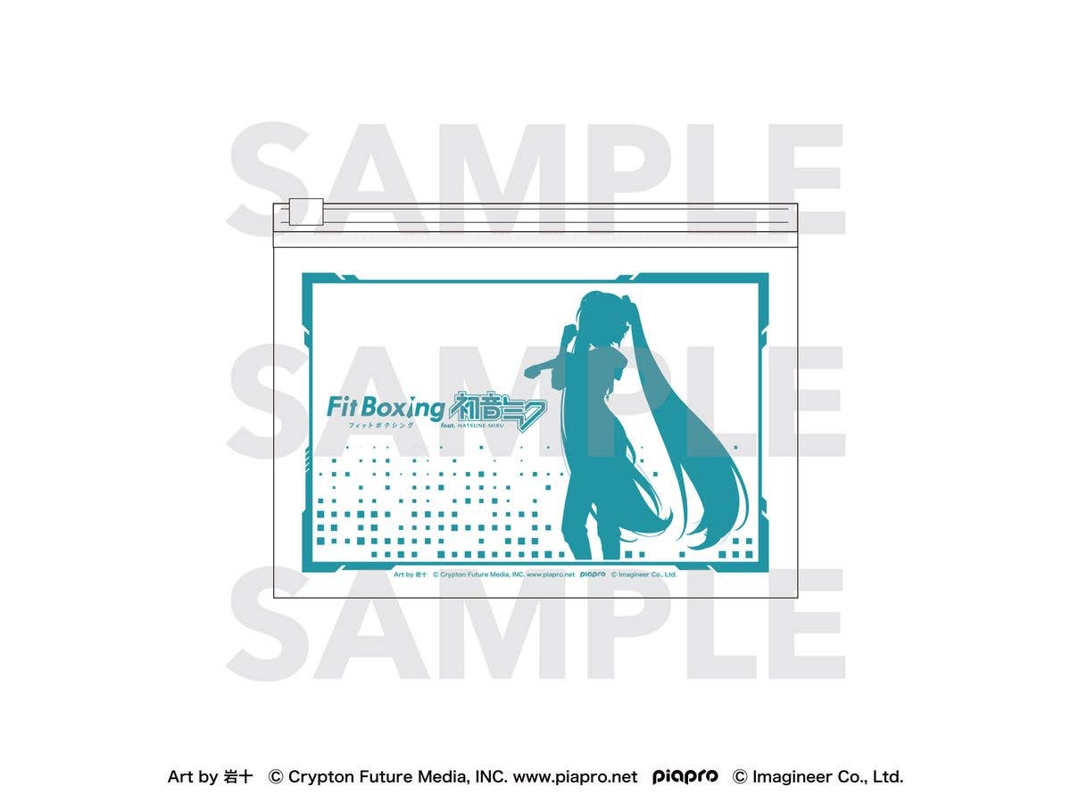 ピアプロキャラクターズ: Fit Boxing feat. 初音ミク Art by 岩十 クリアポーチ 初音ミク