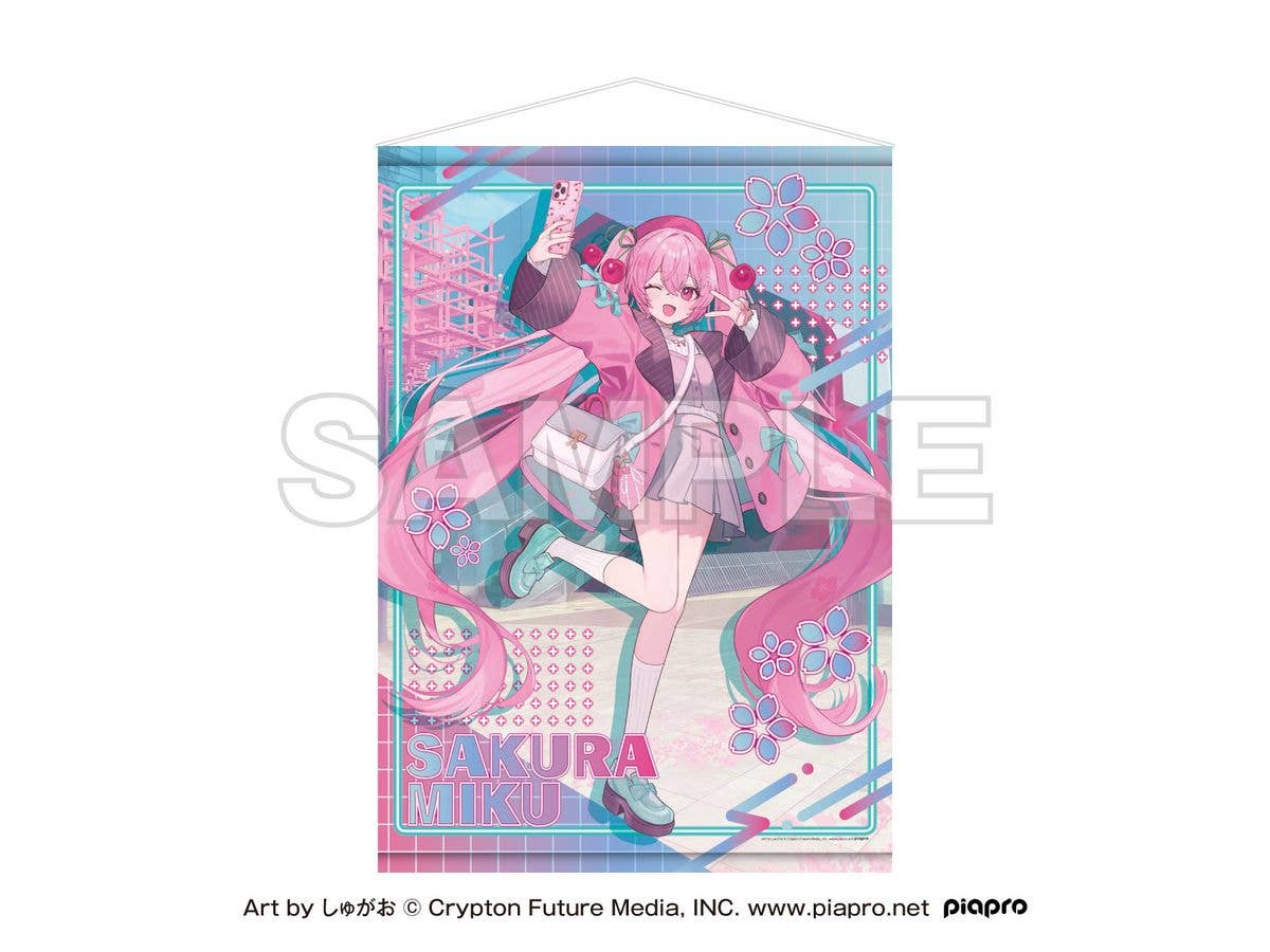 桜ミク x Shibuya Sakura Stage: B2タペストリー Art by しゅがお
