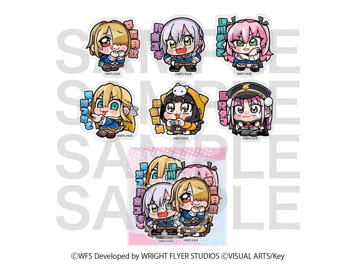 ヘブンバーンズレッド Art by 大川ぶくぶ ダイカットステッカーセット