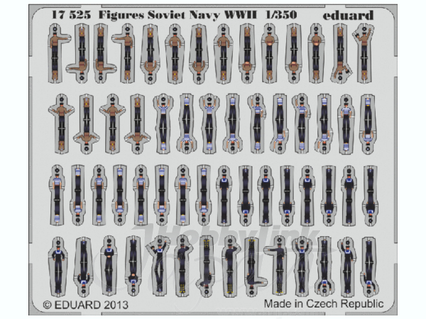 1/350 ソビエト海軍乗組員 (3D・糊付き)