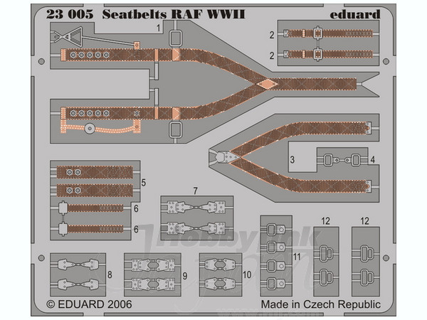1/24 WWII RAF シートベルト用 PEセット