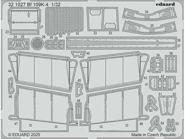 1/32 Bf109K-4 エッチングパーツ (コータリ用)