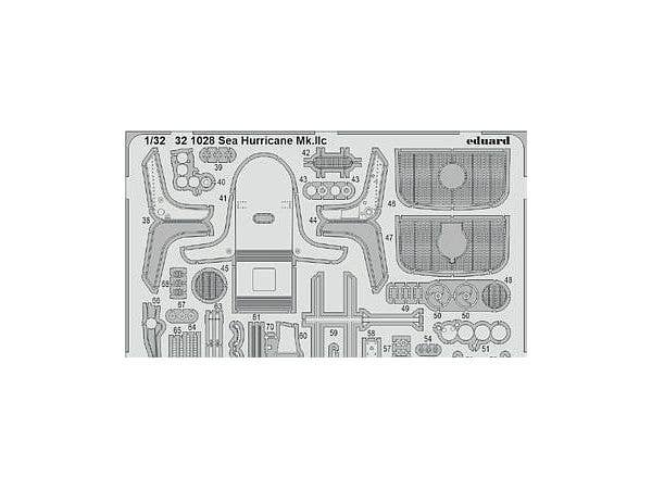 1/32 シーハリケーン Mk.IIc エッチングパーツ (レベル用)