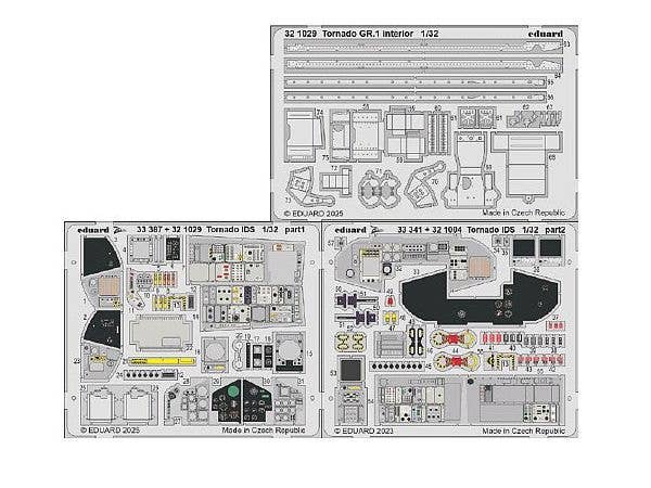 1/32 トーネード GR.1 内装エッチングパーツ (イタレリ用)