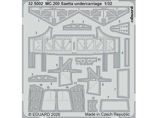 1/32 MC.200 着陸装置エッチングパーツ (イタレリ用)