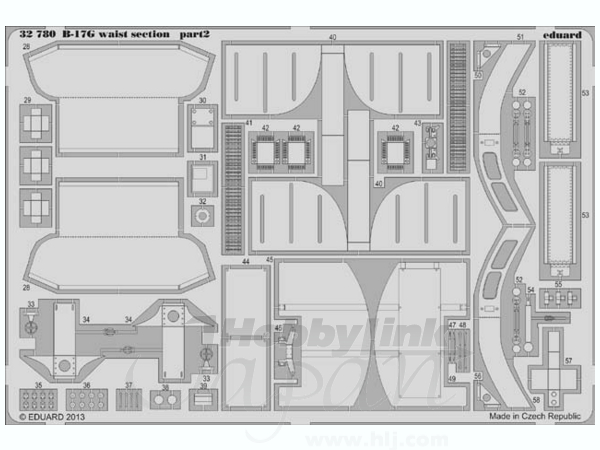 1/32 B-17G 胴体中央部 パーツセット (HKモデルズ用)