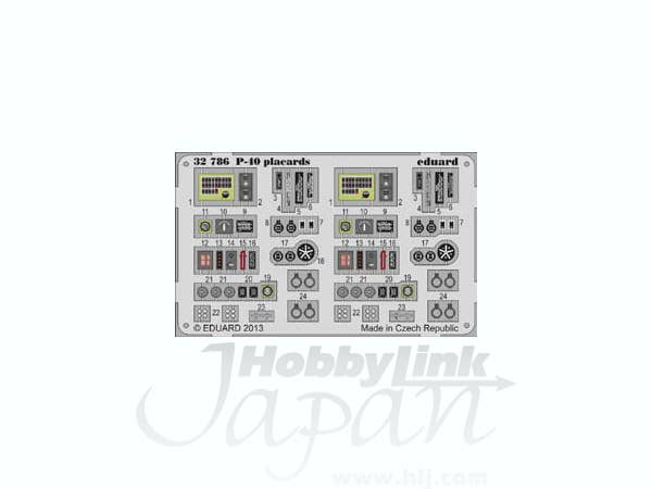 1/32 P-40用各種注意書き銘板・エッチングパーツセット