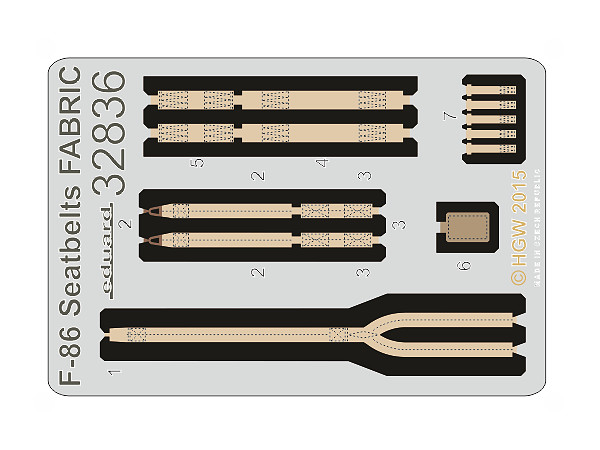 1/32 F-86 シートベルト キティホーク用
