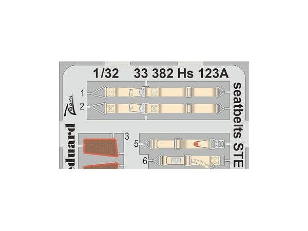 1/32 Hs123A シートベルト (ステンレス製) (ICM用)