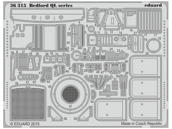 1/35 ベッドフォードQL トラック エッチングパーツ IBG用