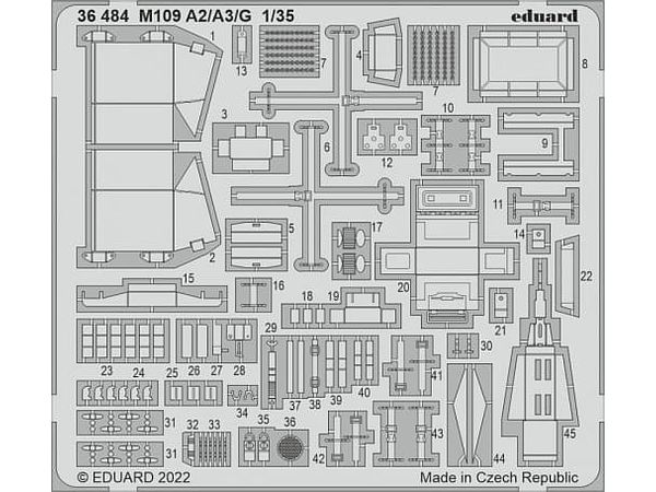 1/35 M109A2/A3/G エッチングパーツ (イタレリ用)