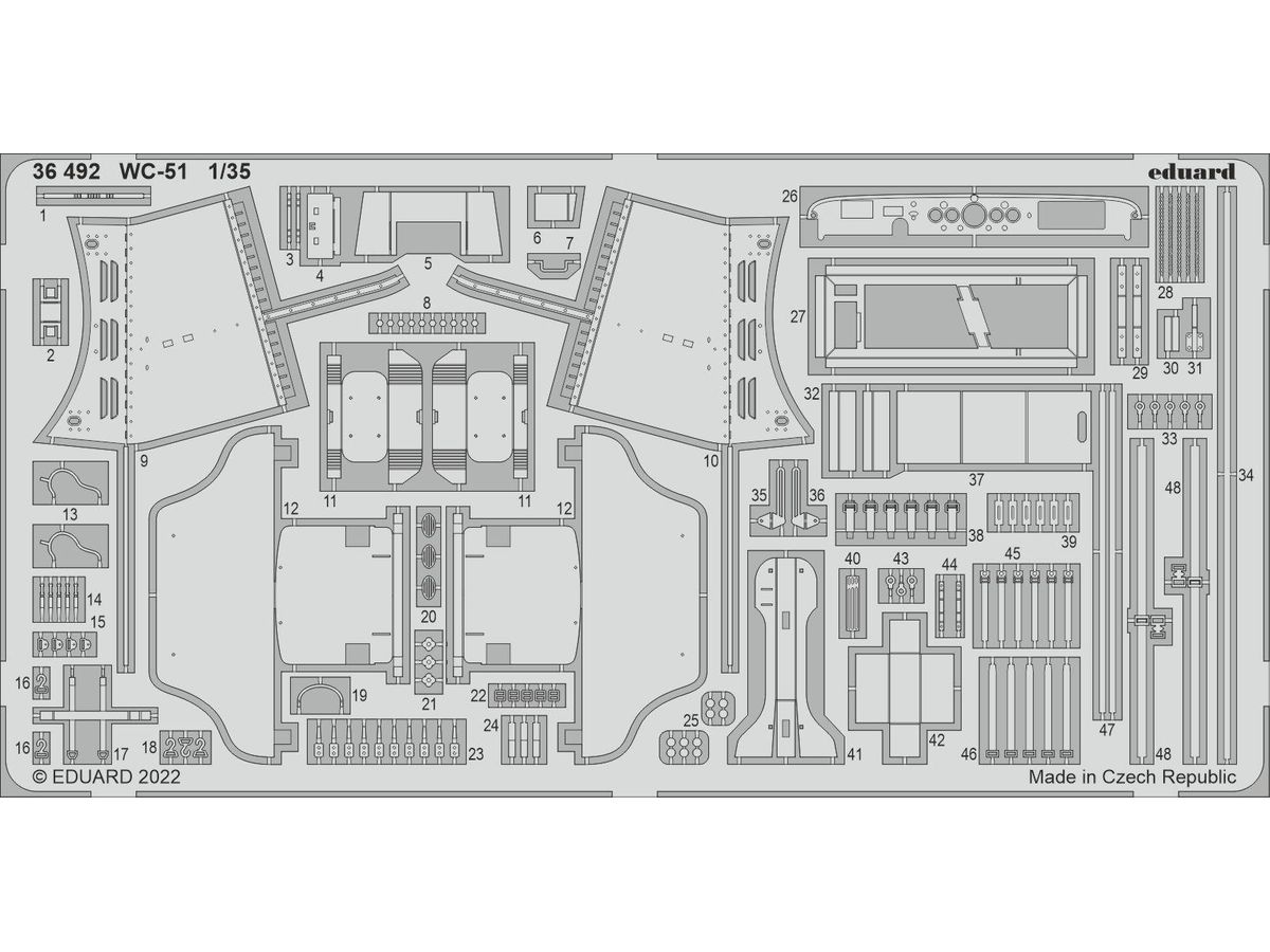 1/35 WC-51 エッチングパーツ (ズべズダ用)