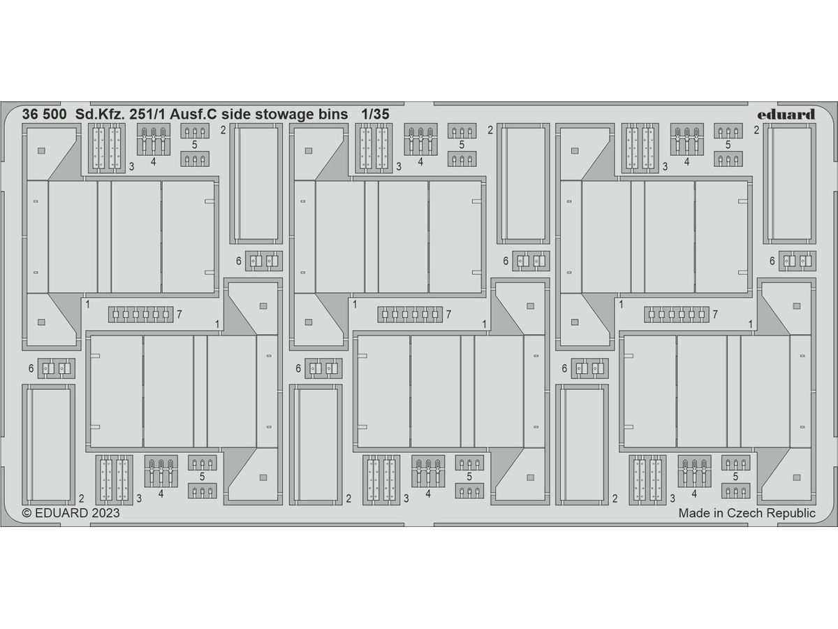 1/35 Sd.Kfz.251/1 C型 収納箱 (アカデミー用)