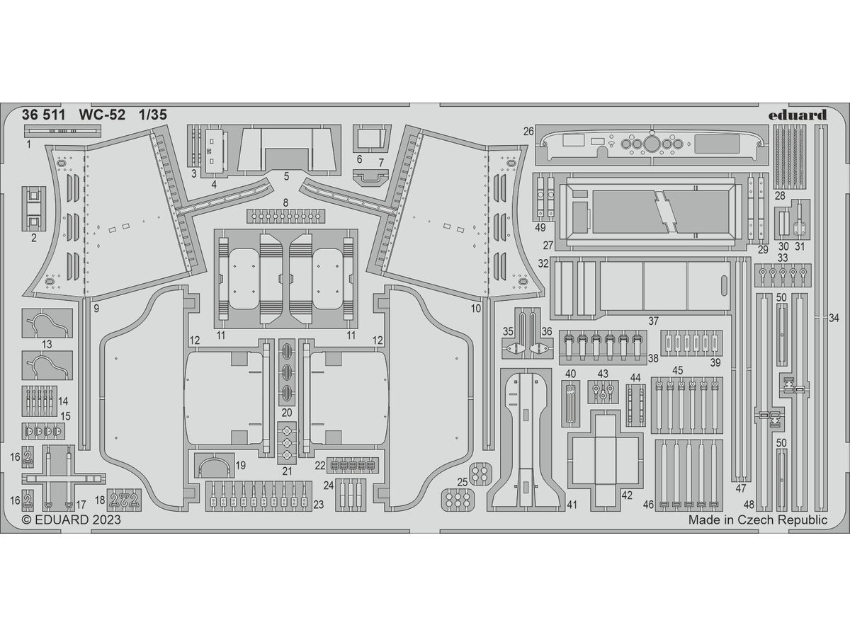1/35 WC-52 エッチングパーツ (ズべズダ用)