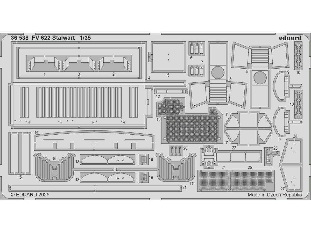 1/35 FV622 スタルワート エッチングパーツ (エアフィックス用)