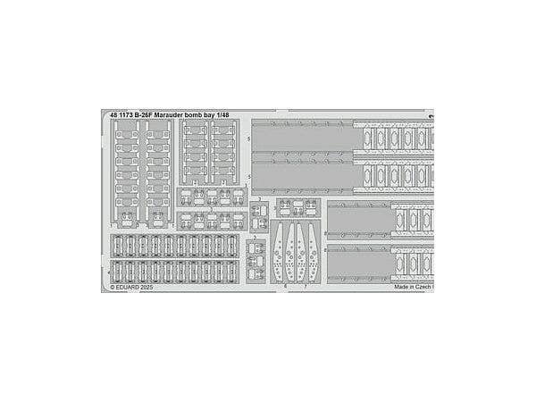 1/48 B-26F マローダー 爆弾槽エッチングパーツ (ICM用)