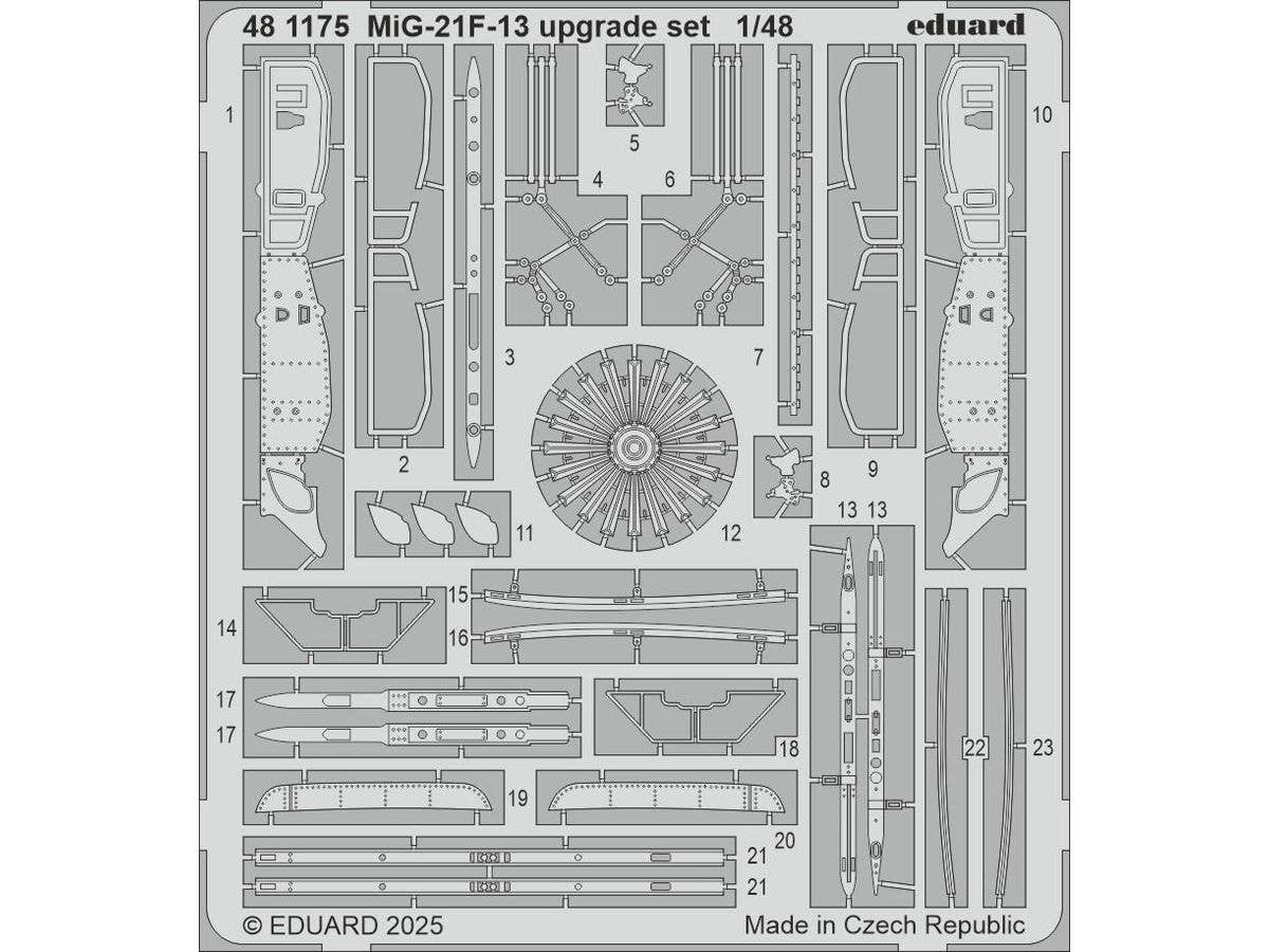 1/48 MiG-21F-13 アップグレードエッチングパーツ (エデュアルド用)