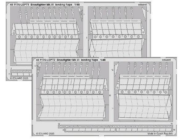 1/48 ボーファイター Mk.VI ランディングフラップ (レベル用)