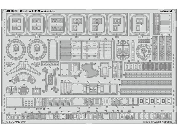 1/48 マーリンHC.3外装パーツセット (エアフィックス1/48用)