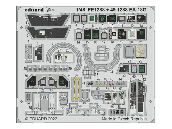 1/48 EA-18G エッチングパーツ (モンモデル用)