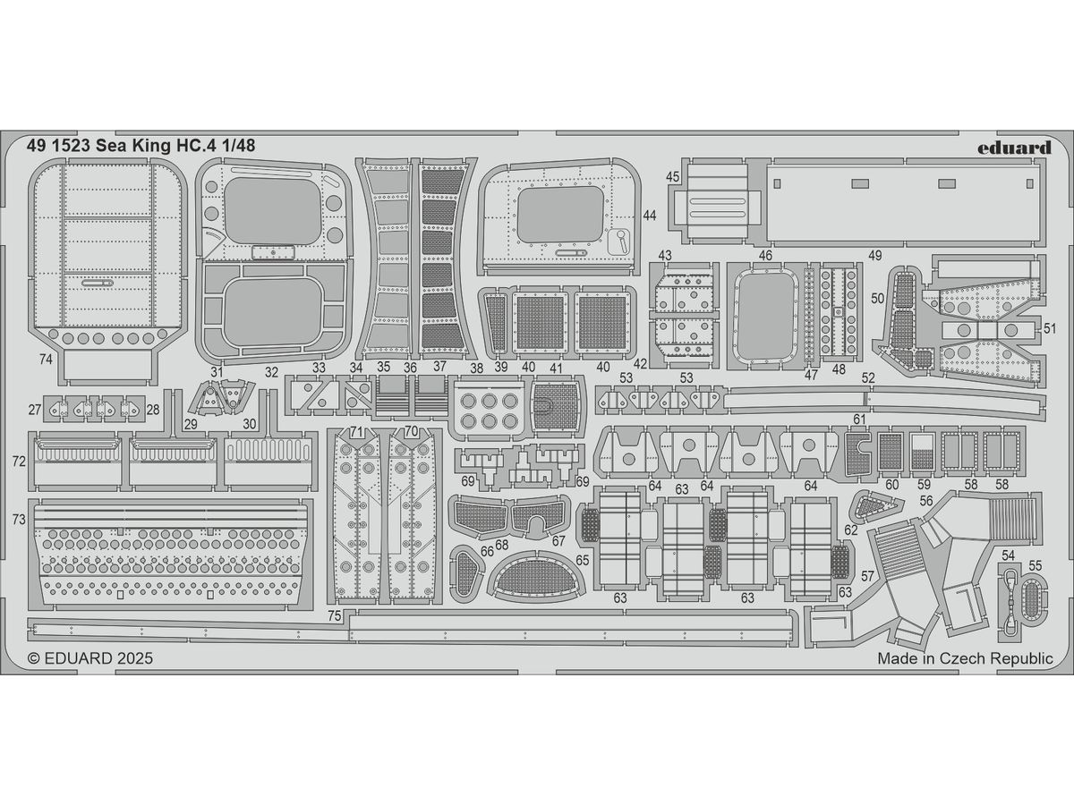 1/48 シーキング HC.4 エッチングパーツ (エアフィックス用)