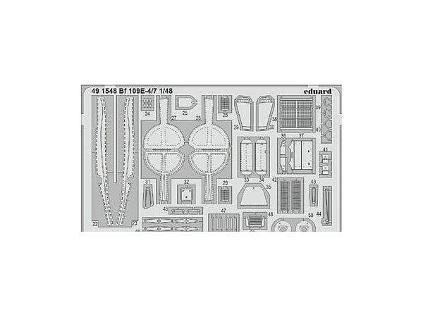 1/48 Bf109E-4/7 エッチングパーツ (タミヤ用)