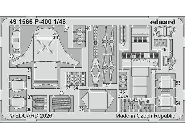 1/48 P-400 エッチングパーツ (アルマホビー用)